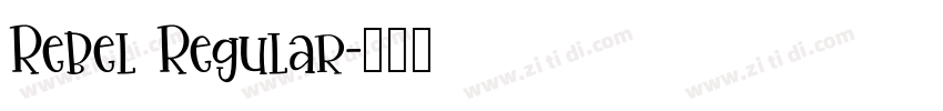 Rebel Regular字体转换